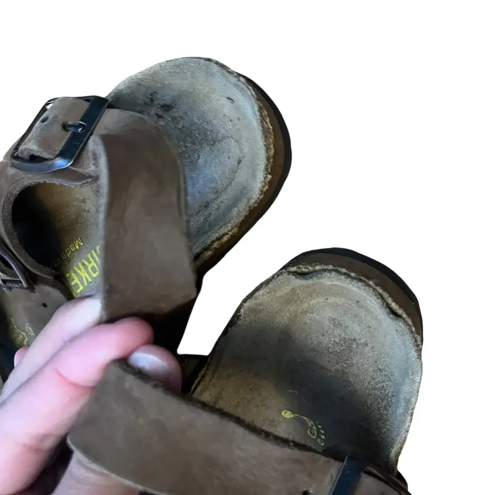 Birkenstock Milano Sandals Back Strap Brown Gorpcore Granola Women's Size 4